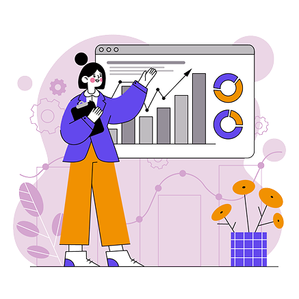 Illustration representing performance marketing concept